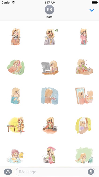 Lonely Girl in Winter Sticker