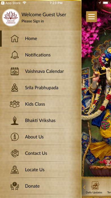 ISKCON Chennai Screenshot