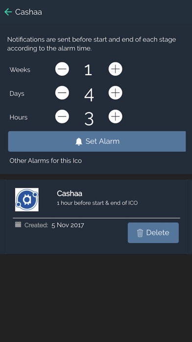 ICO Alarm - Token List Tracker screenshot 2
