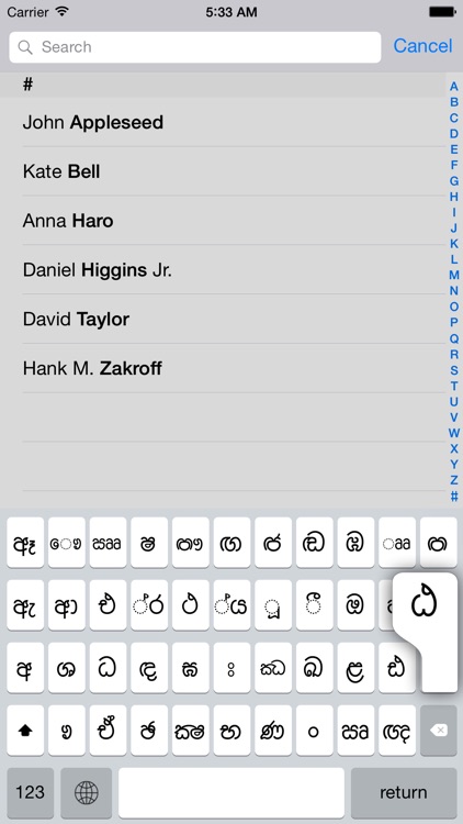 Sinhala keyboard for iOS Turbo screenshot-3