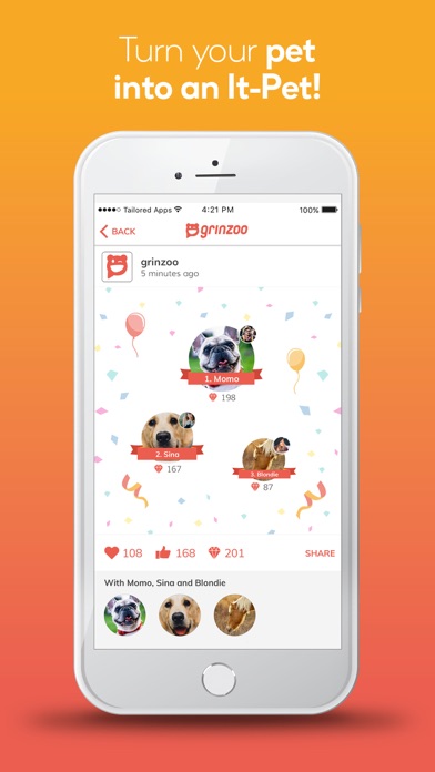 grinzoo - my social pet app screenshot 4
