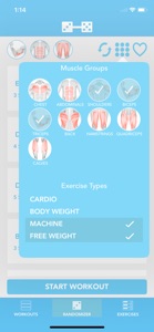 Random Workout Builder screenshot #2 for iPhone