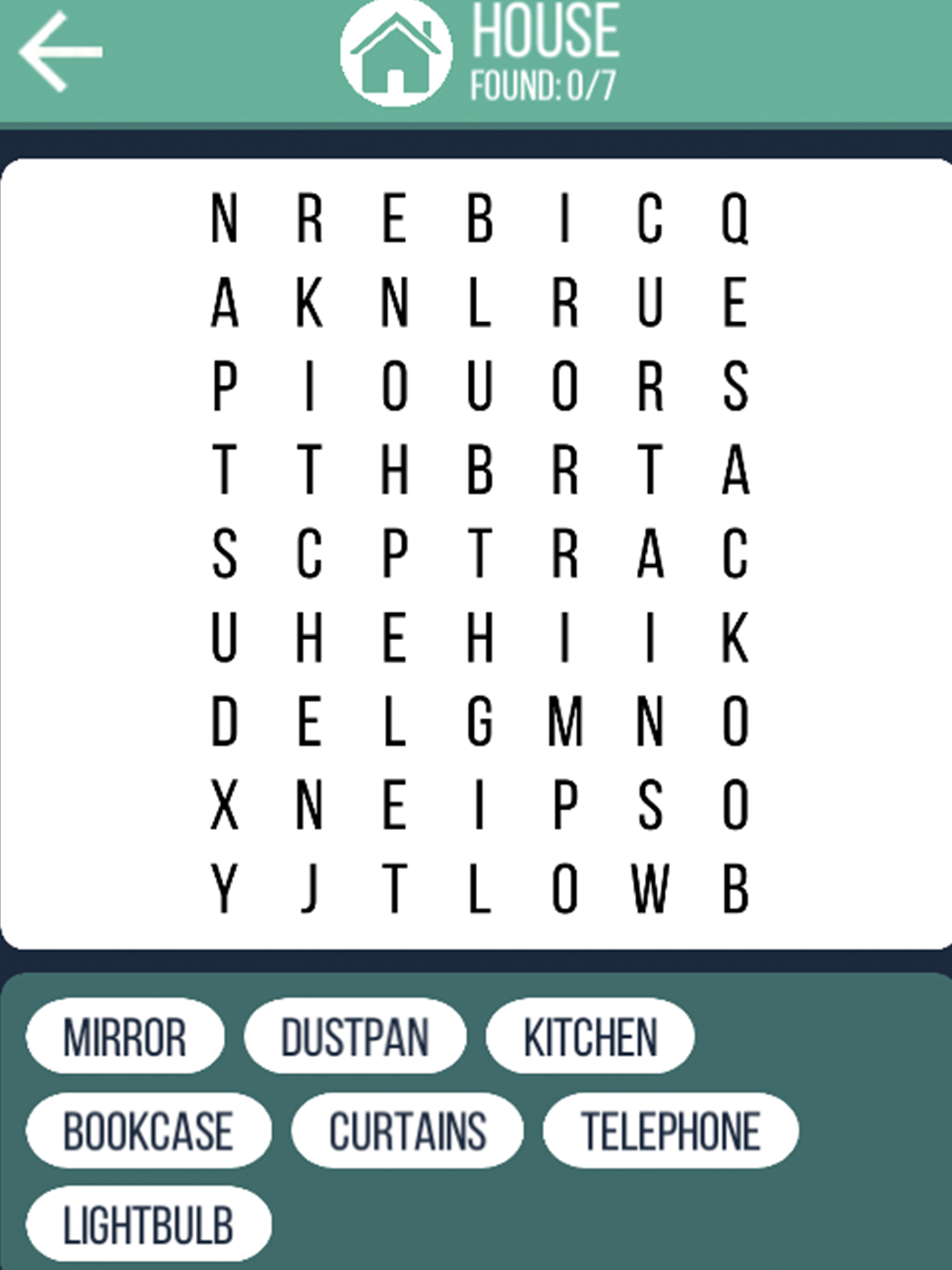Word Search Puzzle Colorful - Find Hidden Words