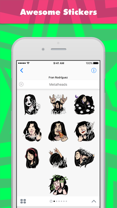 Screenshot #1 pour Metalheads stickers