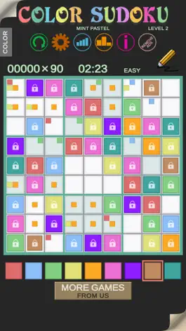 Game screenshot Color Sudoku Mint Pastel apk