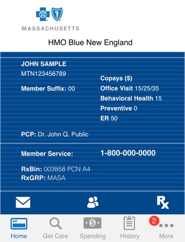 BCBSMA MyBlue Member App screenshot 2