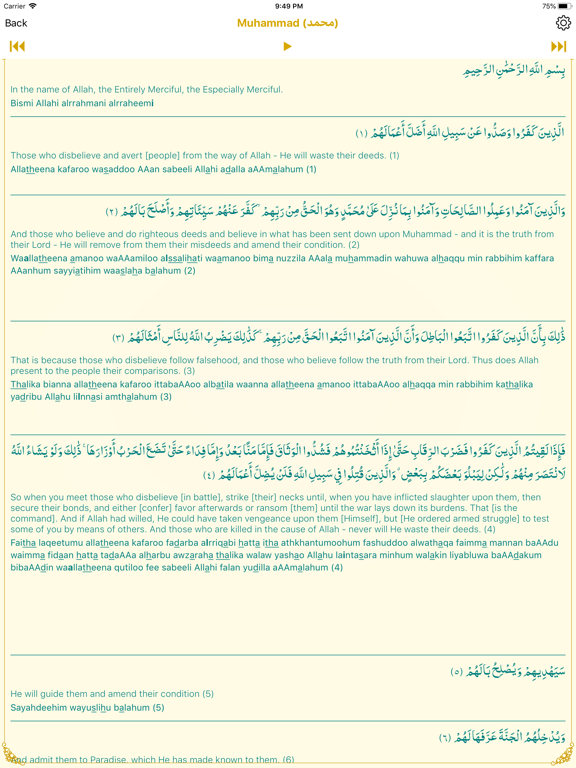 Quran Al Hakeem  القرآن الحكيم iPad screenshot 3 - Book app