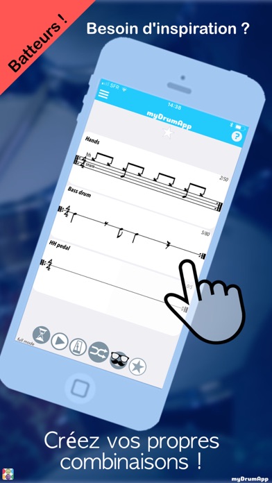 Screenshot #1 pour myDrumApp - pour batteurs