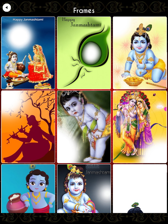 Janmashtami Day Photo Frame iPad screenshot 4 - Photo & Video app