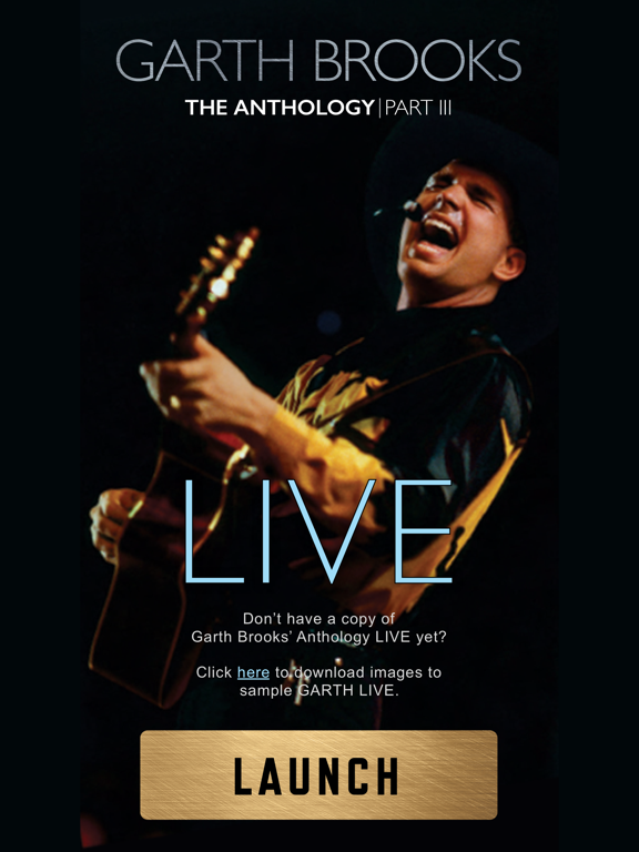 Garth LIVE iPad screenshot 4 - Music app