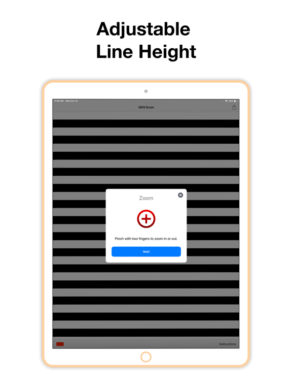OKNDrum: Optokinetic Drum iPad screenshot 5 - Medical app