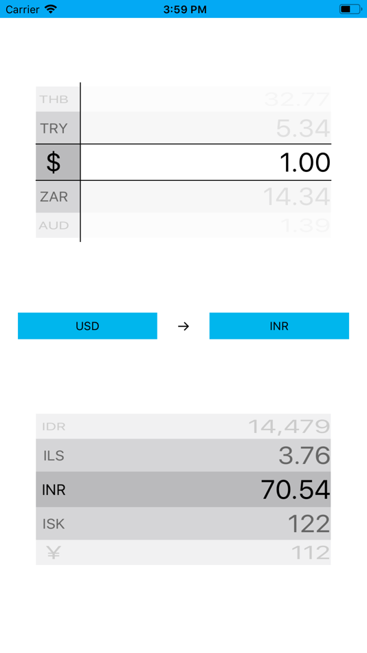 #7. All Currency Converter app (iOS) 由: p swagath