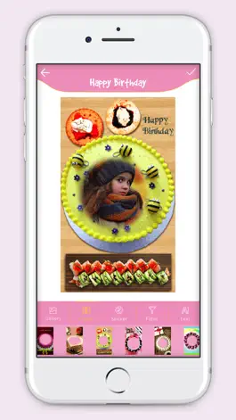 Game screenshot Happy Birthday Cake Frame apk