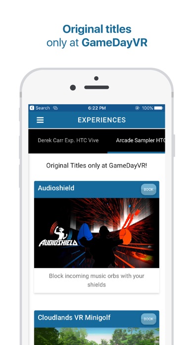 GameDayVR - Reservation App screenshot 2