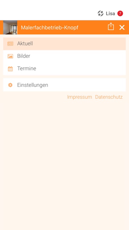 Malerfachbetrieb-Knopf