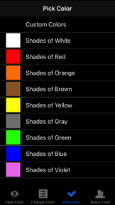 iCColors screenshot