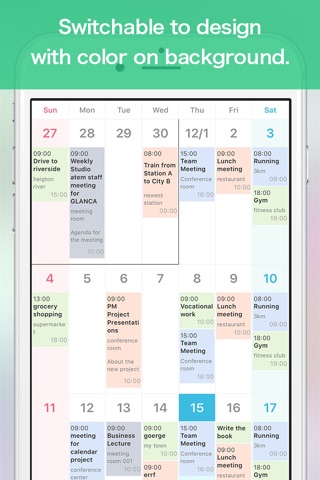 GLANCA - Simple Calendar screenshot 2