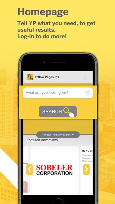 Screenshot #2 pour Yellow Pages PH