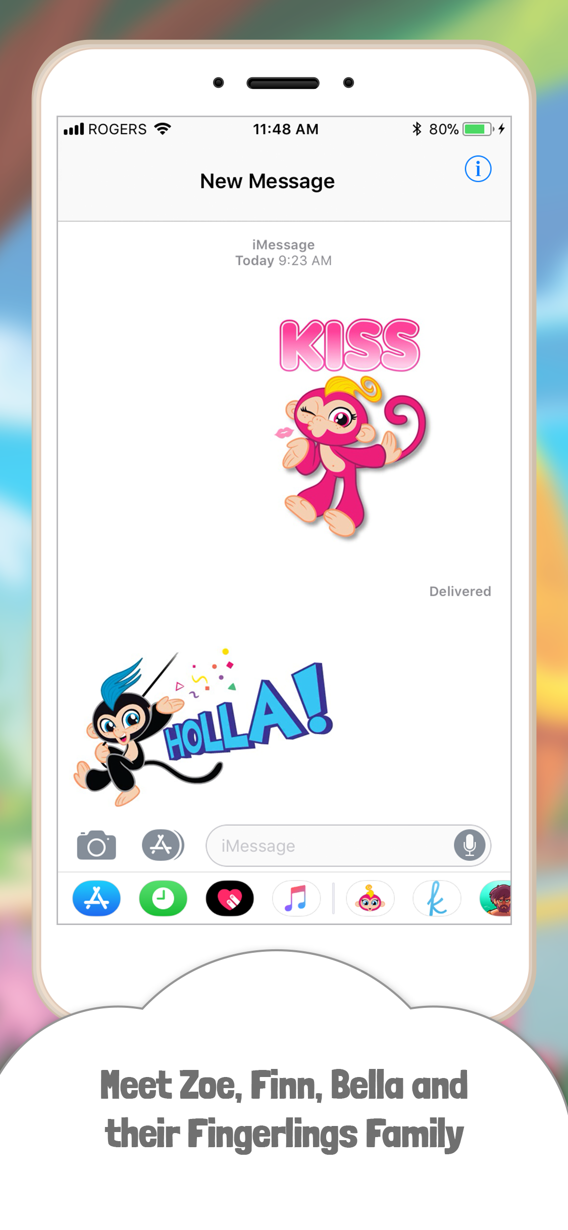 Fingerlings Emoji Stickers