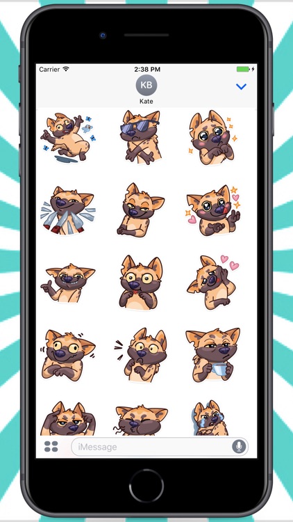 Funny Hyena Stickers