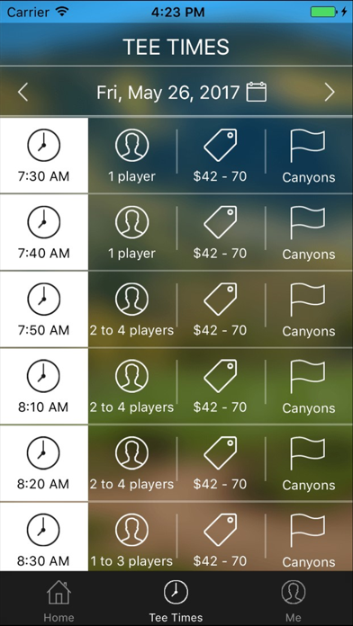 Screenshot #3 pour Canyons Golf Tee Times