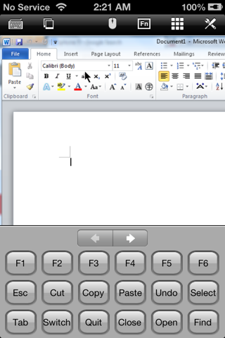 iRemoteDesktop - náhled