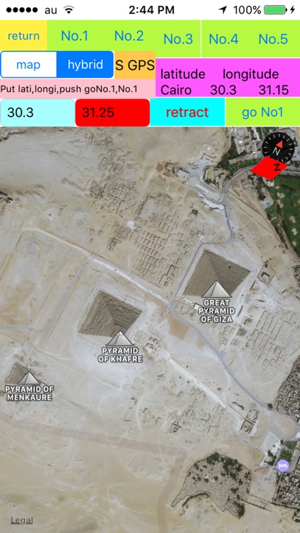 GPS map latitude,longitude