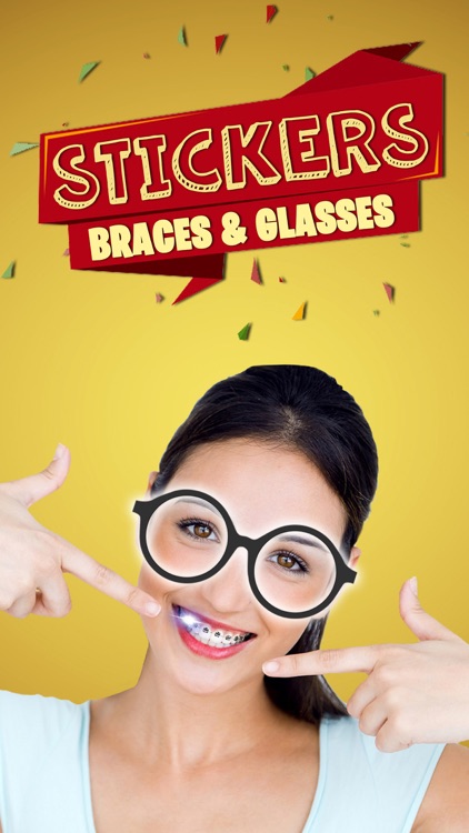 Braces & Nerd Glasses Stickers