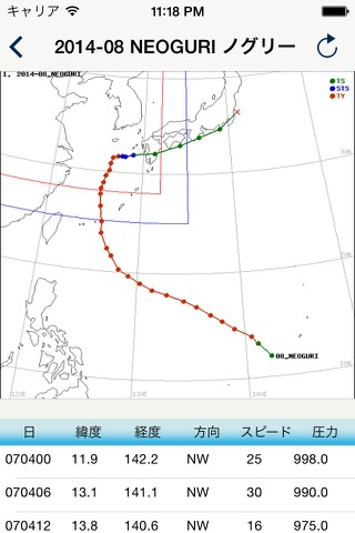 台風情報と進路予想の見方 -(NOAA 気象庁防災情報)のおすすめ画像3