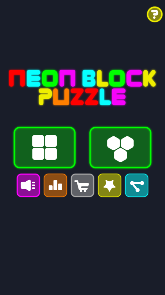 #1. Neon Block Puzzle : Fill Board (iOS) Podle: Hoang Vinh Nguyen