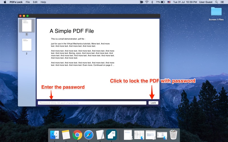 pdf unlock / lock iphone screenshot 2