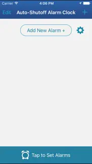 auto-shutoff alarm clock iphone screenshot 2