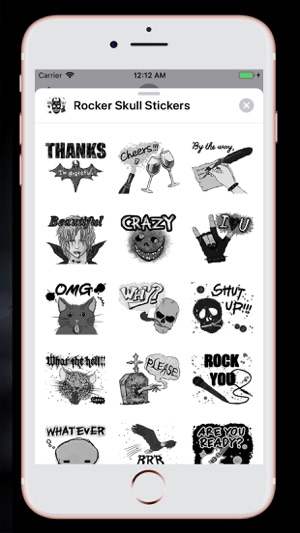 Scary Rocker Skull Stickers(圖3)-速報App