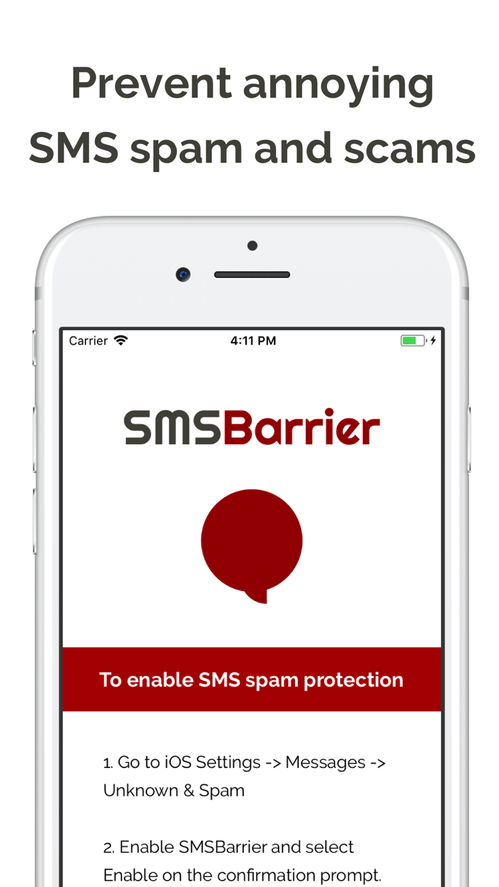 SMSBarrier SMS Spam Blocker