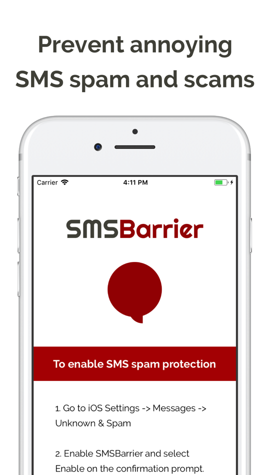 SMSBarrier SMS Spam Blocker - 1.1.0 - (iOS)