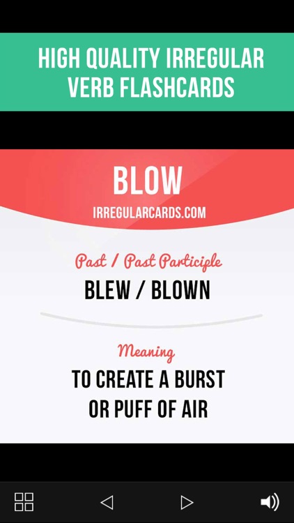 Irregular Verbs Cards Lite