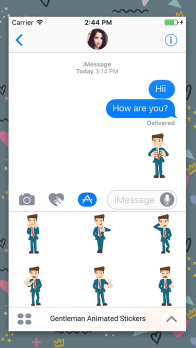 Gentleman : Animated Stickers screenshot 2