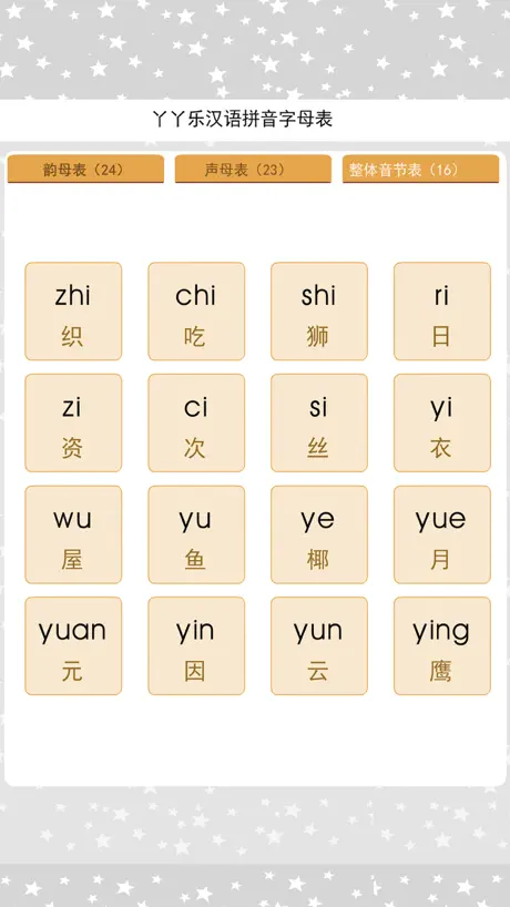 拼音字母表