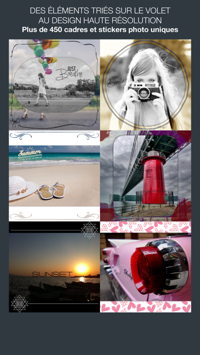 Screenshot #2 pour PicWhite Cadres, Autocollants
