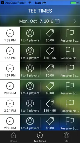 Game screenshot The Reserve Golf Tee Times hack