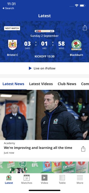 Blackburn Rovers Official App(圖1)-速報App