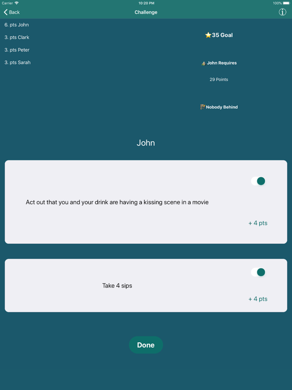 Screenshot #4 pour Challenge: Drinking Game