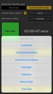 gas rate heat input calculator iphone screenshot 2
