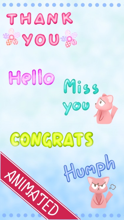 Bubble Words Animated Stickers