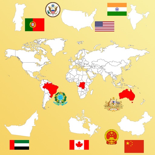 Country Flags, Maps, Capitals Icon