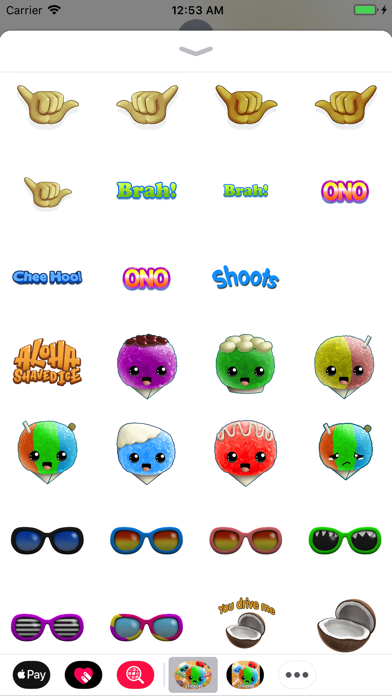 Aloha Shaved Ice Sticker Pack screenshot 2