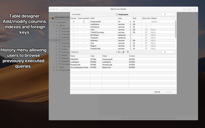 Screenshot #3 pour SQLPro for MySQL