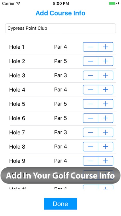Golf Score App