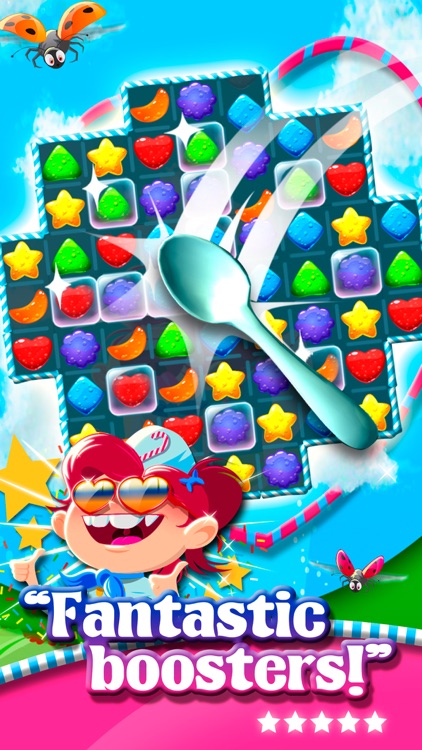 Match 3 Sweet Lolly Candies HD screenshot-4