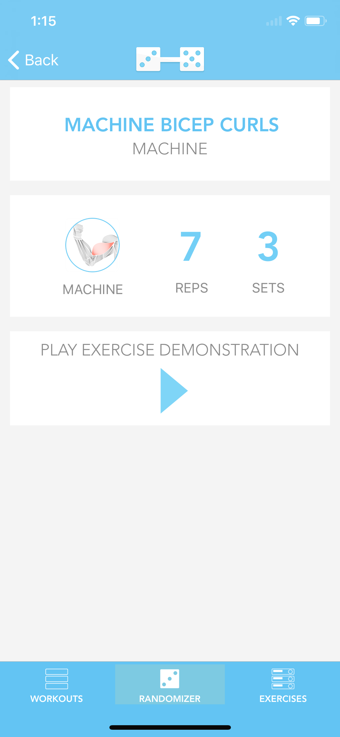 Random Workout Builder